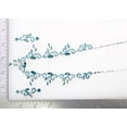 thumbnail image 5 of Faship Gorgeous Teal Rhinestone Crystal Floral Necklace Earrings Set, 5 of 5