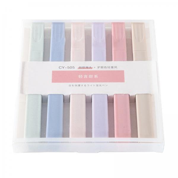 Juego De Rotuladores De 2x6 Piezas Para Oficina, álbum De Fotos DIY, Regalos Para Niñas A
