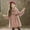 C-Pink299, variant on JIAYUE Girls Child Coats Jackets Solid Color Long Sleeve Collared Button Overcoat For Toddler Fall Winter Warm Layering