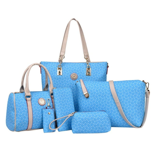 Set de 6 piezas de Bolsos Zulema Totes Satchels Bag de hombro
