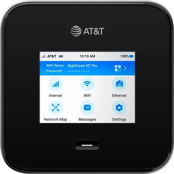 NETGEAR - Nighthawk M7 Pro WIFI 7 Mobile Hotspot - Black (AT&T)