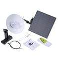 thumbnail image 2 of Lámpara colgante solar con control remoto, ideal para jardines y exteriores, panel solar giratorio y diseño duradero en acero inoxidable, 24 unidades por caja., 2 of 6
