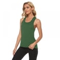 thumbnail image 2 of Xmarks Women Workout Tank Tops Racerback Yoga Top Keyhole Athletic Gym Running Shirts S-XL, 2 of 4