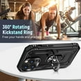 thumbnail image 7 of Entronix Protective Case Compatible with iPhone 15 Pro, Ring Holder Hard Cover, Black, 7 of 7