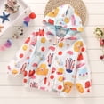 thumbnail image 2 of Pretxorve Kids Girls Boys Hooded Jacket Graphic Print Zip Up Windbreaker Casual Outerwear Sizes 3-10Y, 2 of 3