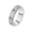 Silver, variant on Women's Stainless Steel Sandblasted Cross Christian Rotatable Ring Relief Promise Ring Silver Size 9