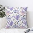 thumbnail image 6 of Rateoe Lavender Flowers Pattern Throw Pillow Cover Premium Pillow Stuffer Sham Square for Decorative Cushion Bed Couch Sofa(Pillow insert not included), 6 of 8