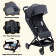 thumbnail image 2 of Kojooin Lightweight Baby Stroller, Compact Umbrella Stroller with Adjustable Sunshade/Footrest/Backrest, Folds with One Hand, Suitable for Newborns, and Can Be Taken On Board, 2 of 7