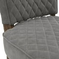 thumbnail image 4 of Home Fare Tabouret Matelassé en Gris, 4 of 4