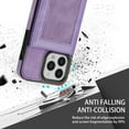 thumbnail image 2 of Allytech Apple iPhone 14 Pro Max Case, iPhone 14 Pro Max Wallet Cover, PU Leather RFID Blocking Cards Slots Flip Cover Kickstand Shockproof Protective Wallet Case for Apple iPhone 14 Pro Max -Purple, 2 of 7