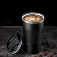 thumbnail image 3 of 17oz Non-slip Travel Insulated Tumbler With Lids Durable Leak-proof Double-layer Vacuum Coffee Thermos Cup, Office Camp Climb Travel Stainless Steel Mug, 3 of 8
