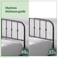 thumbnail image 2 of Zinus Heidi Metal Platform Bed Frame with Headboard, 2 of 9