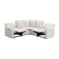 thumbnail image 4 of Euroco Power Recliner Sofa Set 5 Seat Sectional Sofa for Living Room with USB Port, Beige, 4 of 9