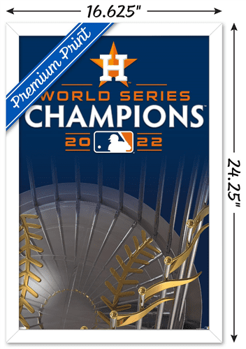 Houston Astros 2022 World Series Champions 24.25'' x 35.75'' Framed Poster