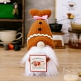 thumbnail image 2 of Esho Swedish Elf Dwarf Santa Dolls Plush Knit Christmas Gnomes Table Stand Decor, 2 of 9
