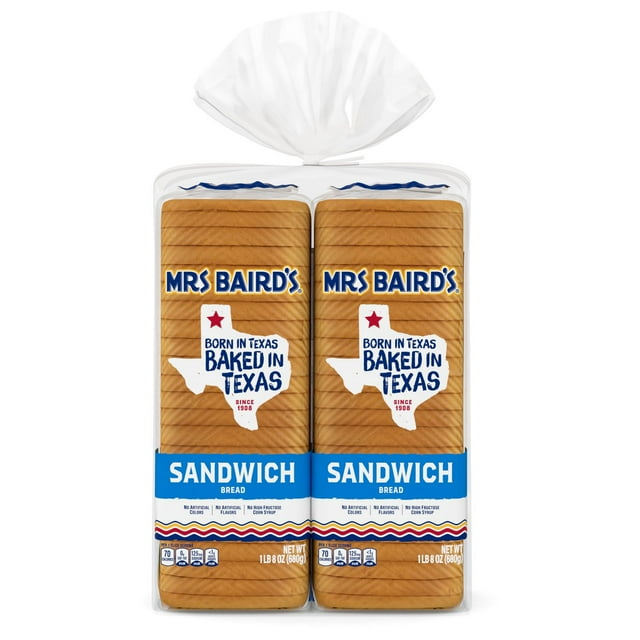 Mrs. Baird's Extra Thin Bread, 24oz , 2pk