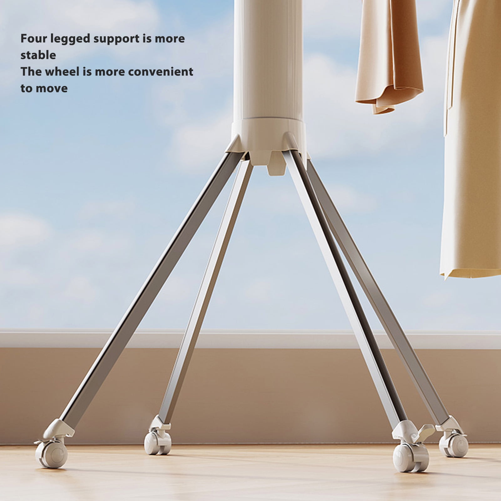 Porte-vêtements Pliable Autoportant Système De Penderie Largeur Hauteur
