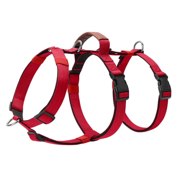 Escape Proof Dog Harness for Small Medium Large Dogs, No Pull Lightweight Adjustable Harness for Outdoor Training Hiking Red M