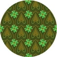 thumbnail image 1 of Ahgly Company Indoor Square Patterned Milk Chocolate Brown Area Rugs, 3' Square, 1 of 6
