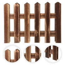 LEORX Wooden Garden Fence Border 30cm High Wood Fencing Animal Barrier Landscape Panels 1 Set