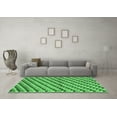 thumbnail image 3 of Ahgly Company Indoor Rectangle Checkered Emerald Green Modern Area Rugs, 7' x 9', 3 of 4