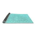 thumbnail image 2 of Ahgly Company Indoor Square Persian Light Blue Traditional Area Rugs, 6' Square, 2 of 4