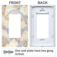 thumbnail image 3 of Yayeee Rocker Switch Wall Plate 1-Gang 4.6"x2.9" Home Decorative Outlet Cover, Purple Rainbow Clouds, 3 of 6
