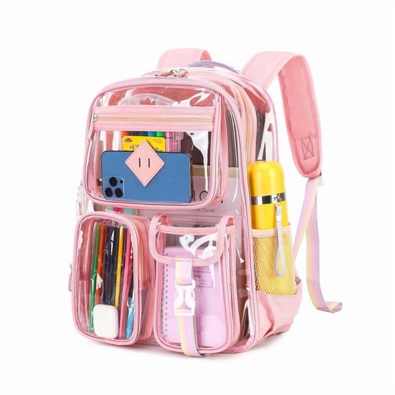 Clear Backpack for Women Men Transparent PVC Backpack Multi Functional Outdoor Sports Daypack