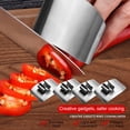 thumbnail image 3 of 4pcs Stainless Steel Multi-Purpose Cutting Finger Guard - Ideal for Christmas & 2026 Meal Prep, Kitchen Gadget for Safe Vegetable/Fruit Chopping, Anti-Cut Hand Protector for Home Cooking & Meal Prep, 3 of 9