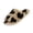 Khaki, variant on Fluffy Faux Fur Slippers Open Toe Slides Soft Warm Plush Furry Fuzzy Slip On Sandals House Shoes for Women Indoor Soft Warm Faux Fur Lining Bedroom Slides, Black, 36