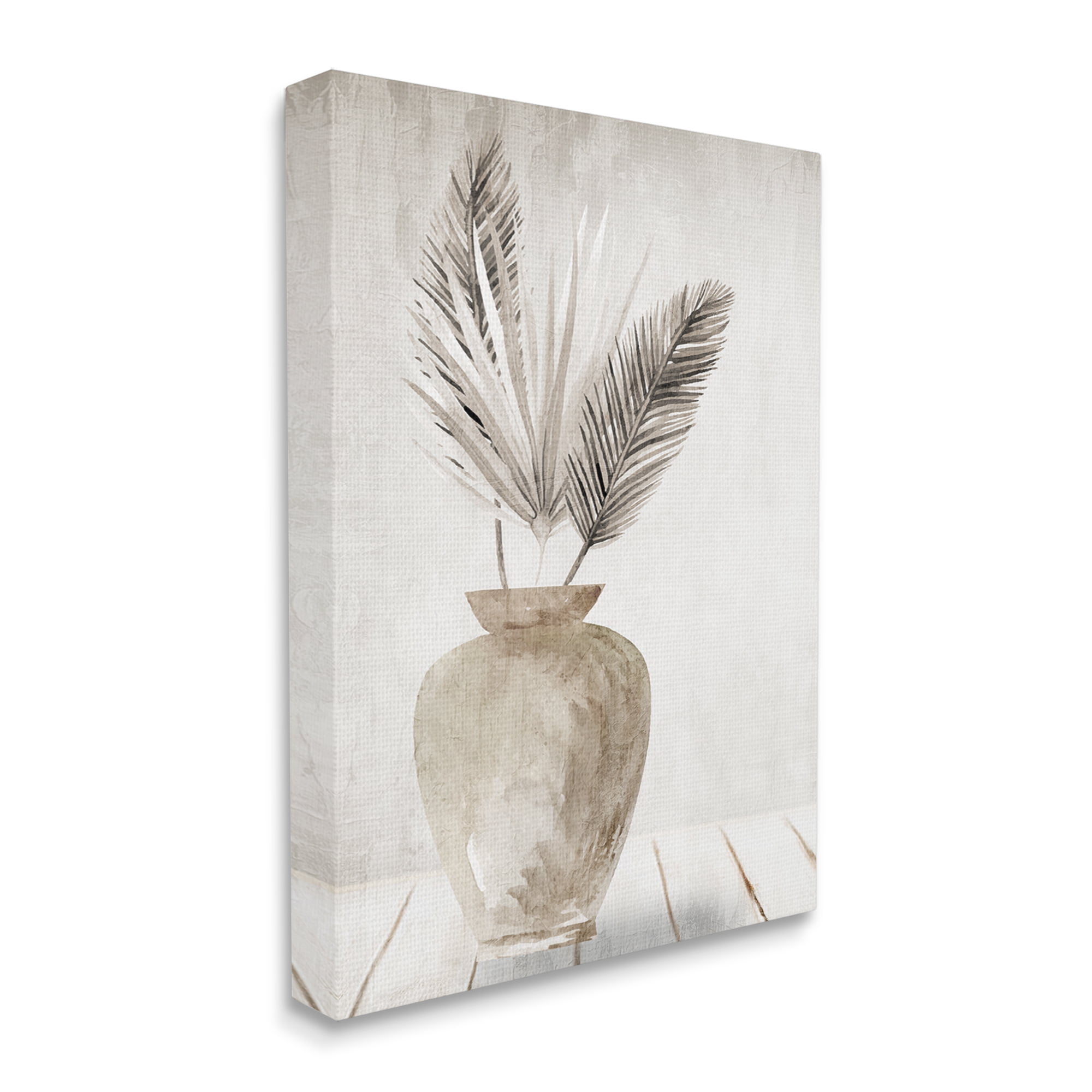 Stupell Industries Rustic Botanical Fronds Botanical & Floral Painting Gallery Wrapped Canvas Art Print Wall Art, 36 x 48