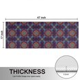 thumbnail image 5 of Kitchen Rugs Sets Of 2,Purple Circular Floral Pattern Anti Fatigue Kitchen Mat Rugs Non Slip Washable,Decorative Kitchen Floor Mats for Kitchen,Sink,Laundry,17"X47", 5 of 5