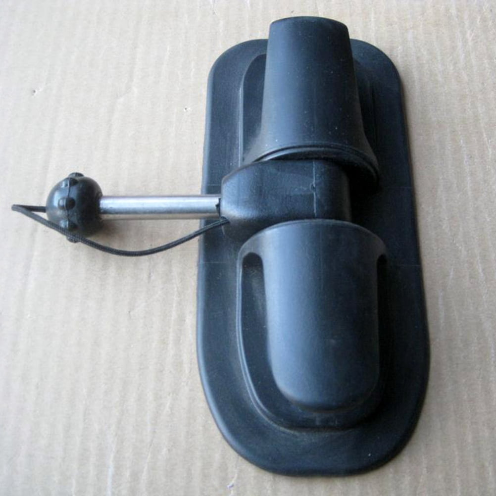 UKCOCO Boat Accessories Paddle Lock Anchor Holder Plastic 1Set Black