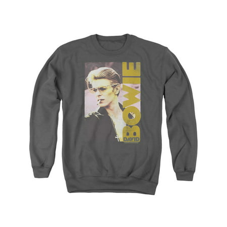 David Bowie Smokin Mens Crew Neck Sweatshirt (Best Of Bowie Zip)