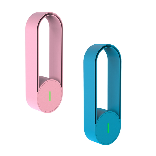 Mini purificador de aire, purificador de aire personal portátil con generador de iones negativos, pequeño filtro de aire USB para coche, dormitorio, hogar, oficina, hogar, baño, mini purificador de aire para coche (2 unidades, rosa azul) JM