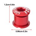 thumbnail image 4 of Becaristey 5 Pièces Vélo Tige Boulons Fiables Résistant à l'Usure Universelles Vis de Machine VTT Vélo Accessoires pour Pédalier Double Plaque Rouge 1Set, 4 of 6