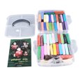 thumbnail image 2 of 50 Colours  Clay Set  Clay Set 50 Colours Modelling Clay Set DIY Safe Eco Friendly Light Easy Mouldable  Clay Set For Children Over 3 Years Old, 2 of 8