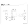 thumbnail image 2 of Kingston Brass Restoration Twin Handle Basin Faucet Set, 2 of 2