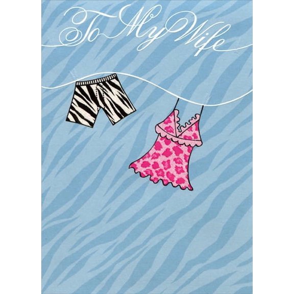 Designer Greetings His and Hers Clothesline: Wife Mother's Day Card