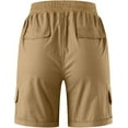 thumbnail image 5 of Women Cargo Shorts Summer Loose Hiking Shorts With Pockets Womens plus Size Denim Shorts, 5 of 7