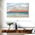 thumbnail image 3 of Elephant Stock Serene Scene Bright Landscape Wall Art - Horizontal Canvas Wall Art - Hallway Wall Decor - Abstract Canvas - Orange And Gray Decor By Cynthia Coulter - 39" x 26", 3 of 8