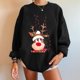 thumbnail image 2 of Blusa de manga larga informal con estampado de sudaderas para mujer a la moda navideña para mujer Fridja fhghd632, 2 of 4
