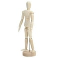thumbnail image 4 of Maniquí de Madera, Modelo Humanos Fuertes y establece Ajustables de Alta Efectiva Con Soportes para Regalos de Calentamiento de la Casa, 4 of 7