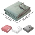thumbnail image 3 of Giyblacko Cooling Blankets Comforter Double Cold Tech Fabric Blanket For Night Sweats Hot Sleepers Soft Breathable Silk Smooth Lightweight Grey Summer Comforter Queen, 3 of 9