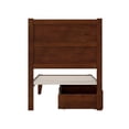 thumbnail image 6 of AFI NoHo 14" Twin XL Wood Platform Bed Frame with Set of 2 Storage Drawers, Walnut, 6 of 7