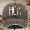thumbnail image 2 of Wdgfv MOM Embroidered Baseball Cap Style Adjustable Dad Hat For Women Men Coffee One Size, 2 of 3
