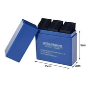 Professional Dental Articulating Paper 300 Pieces Red and Blue High Sensitivity for Occlusal Analysis Disposable and Hygienic