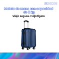 thumbnail image 4 of Maleta de Mano para Viaje, Carry On, 33 cm x 18 cm x 48 cm, Capacidad de 8 kg, Varios Colores azul Unitalla, 4 of 15
