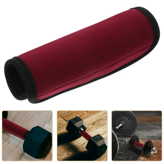 Beaupretty Fitness Grip Pads Dumbbell Handle Cover Neoprene 2Pcs