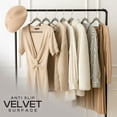 thumbnail image 4 of Utopia Home Velvet Hangers 30 Pack  Luxury Non-Slip Slim Pant & Coat Hangers, Strong Space-Saving Clothes Hangers with Pants Bar and 360 Swivel Hook  Black, 4 of 8